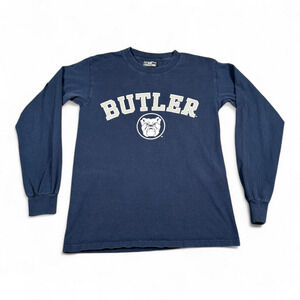Vintage Butler University Shirt Adult SMALL Blue Bulldog Steve Barrys Sports Y2K